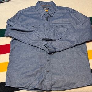 Orvis Casual Blue Button-Down Shirt